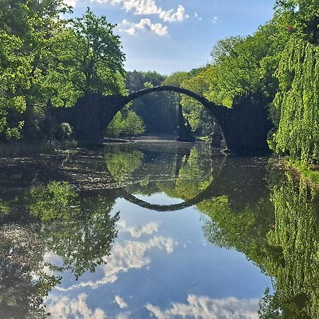 Ferienwohnung Am See Kromlau Bagian luar foto